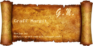 Graff Margit névjegykártya